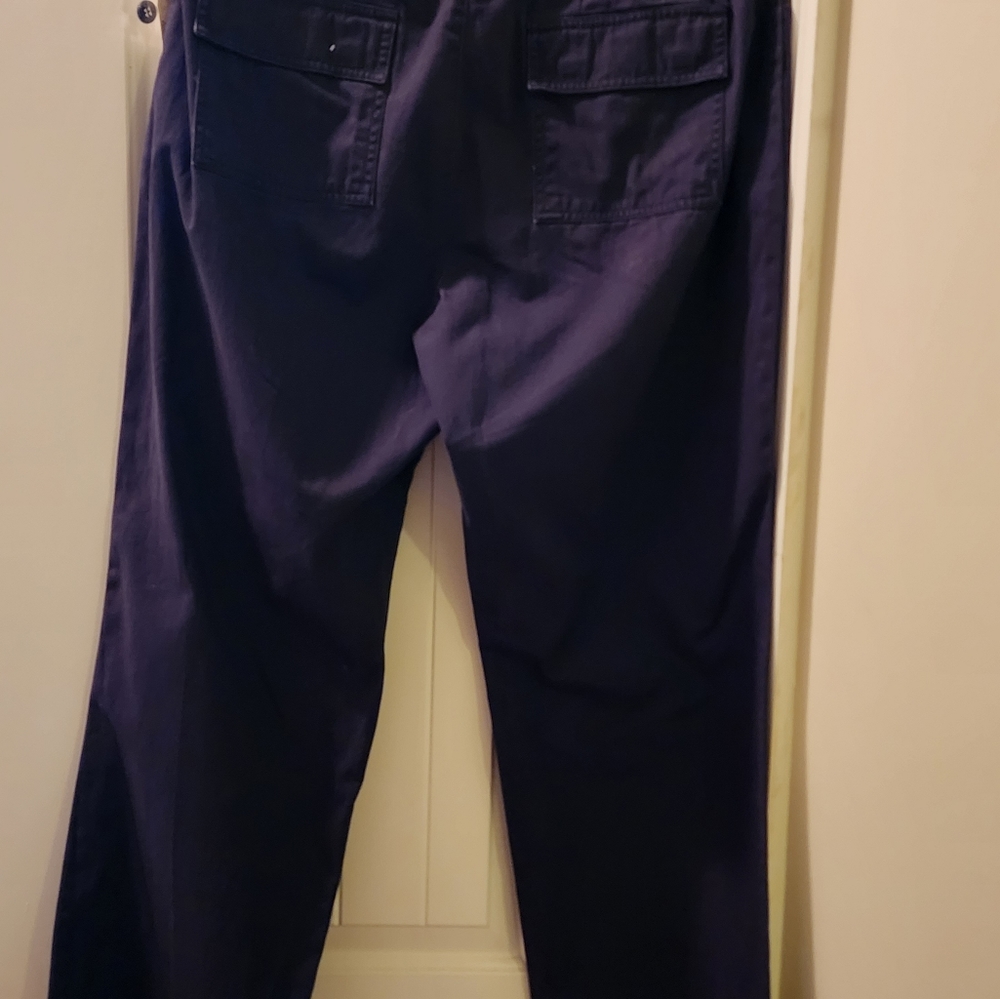 Ladies  blue twill pants. Kim Rogers sz 16